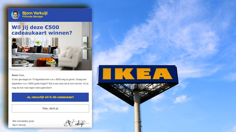 Pas op voor valse winactie uit naam van IKEA