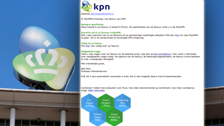 E-mail 'KPN' blijkt phishing