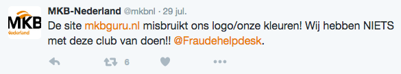 MKBGuru.nl misbruikt logo MKB-Nederland