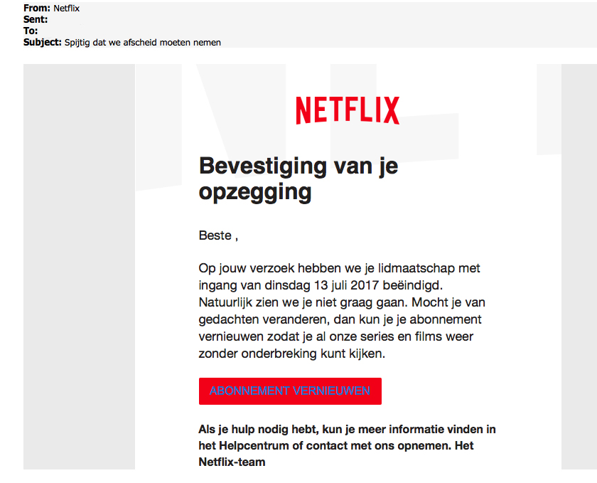 Let op nepmail over opzegging lidmaatschap Opgelicht?! AVROTROS programma over