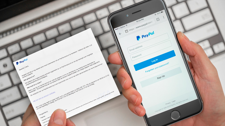 Klik niet op link in valse e-mail 'PayPal'
