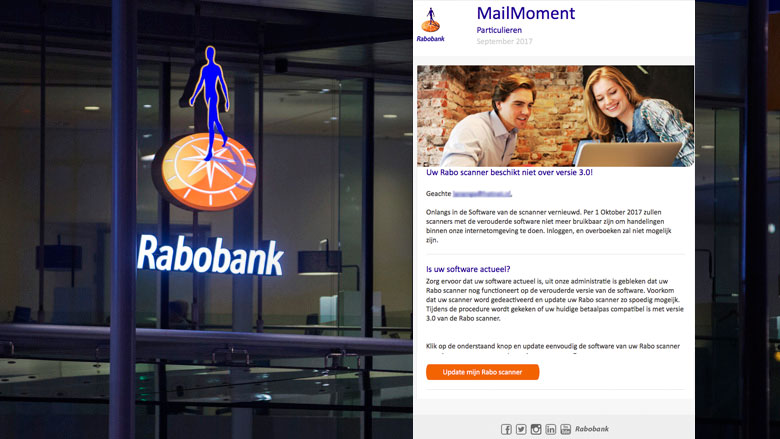 Valse e-mail Rabobank over update Rabo scanner