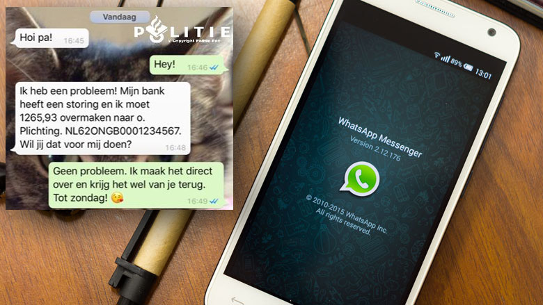 Opnieuw waarschuwing WhatsAppfraude door 'bekende'