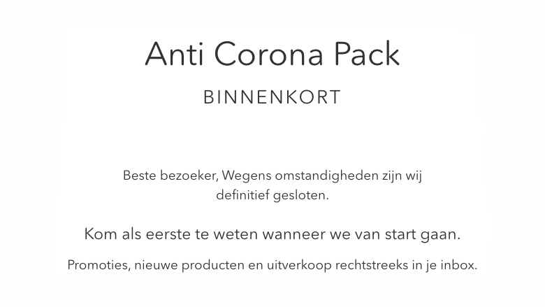 Anti Corona Pack is even offline