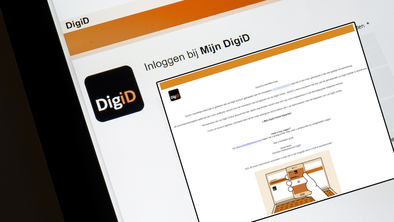 Valse mail van 'DigiD': 'Uw DigiD-account dient geverifieerd te worden!'