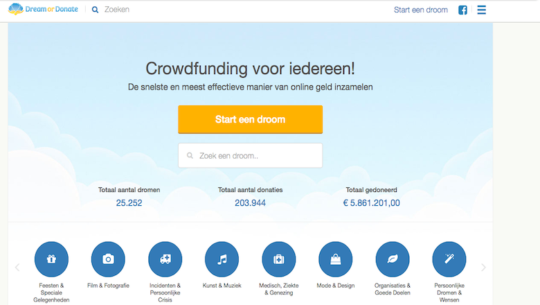 Onrust om plotselinge verdwijning crowdfundingwebsite Dream or Donate