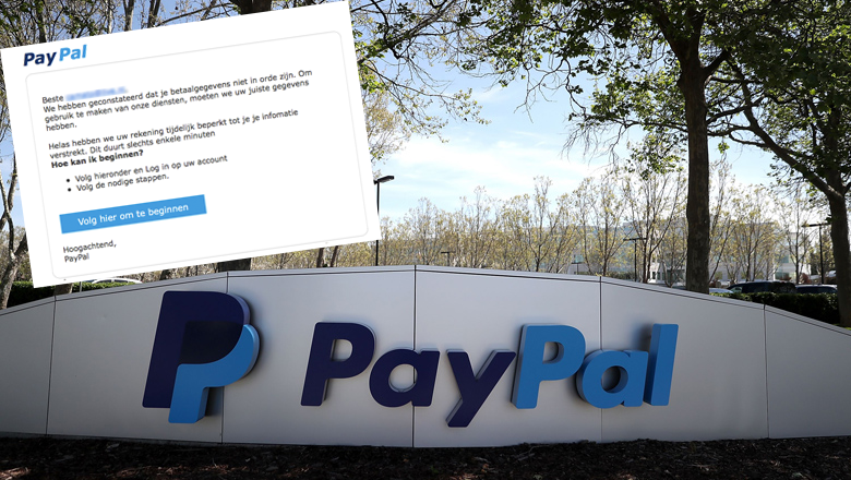 Kijk uit voor valse mail van 'PayPal'