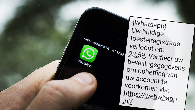 Zo hacken oplichters jouw WhatsApp-account: 'Uw toestelregistratie verloopt, verifieer uw beveiligingsgegevens'