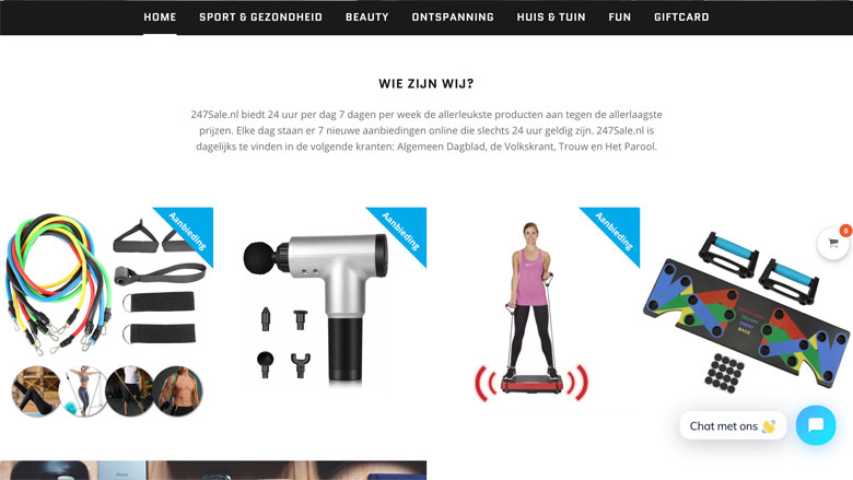 Politie waarschuwt: 'Bestel niet bij de onbetrouwbare webshop 247sale.nl'