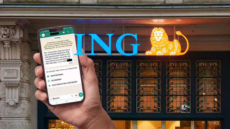 Nepnummers van ING verspreiden zich als een lopend vuurtje via phishingberichten