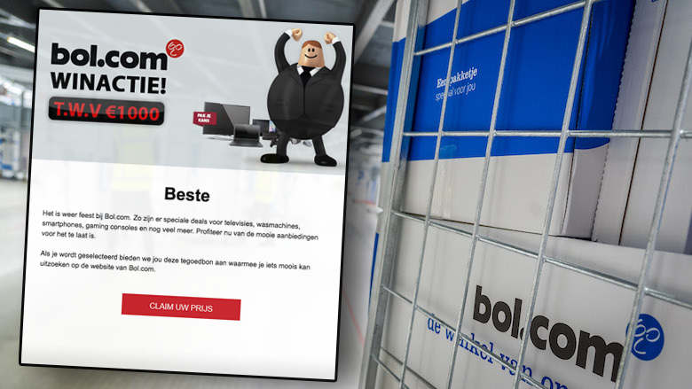 Een Bol.com-cadeaukaart t.w.v. € 1000 winnen via een winactie van 'Happy Box', kan dat wel?