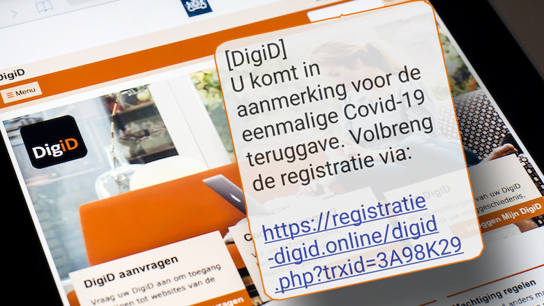 Covid-19-teruggave van 'DigiD'? Oplichters willen jouw bankrekening plunderen