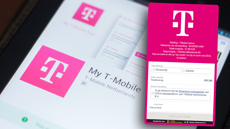 Oplichtingstruc namens T-Mobile: oplichters zetten levensechte nepsite online voor phishing