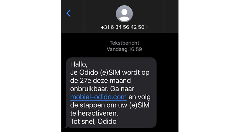 Valse sms