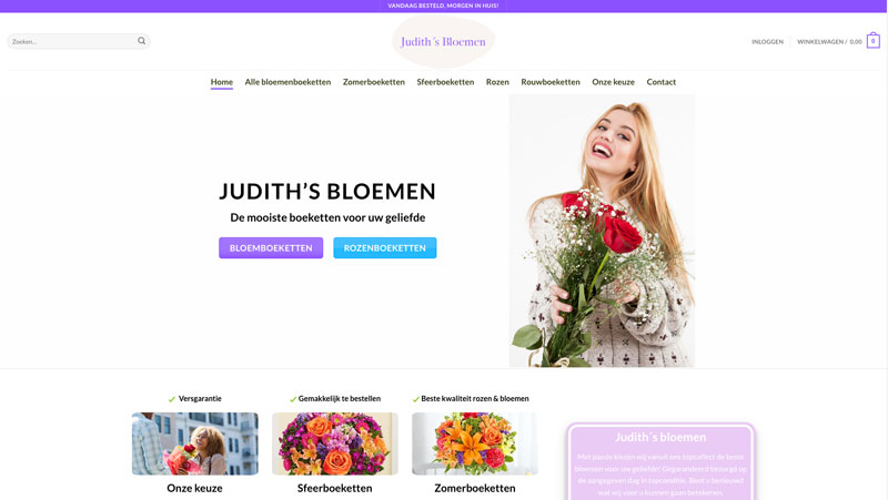 Iemand verrassen met een bloemenboeket? Koop deze niet op ‘judithsbloemen.nl’