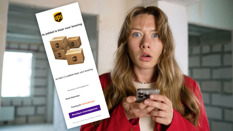 Valse mail namens UPS: 'Je pakket is klaar voor levering'