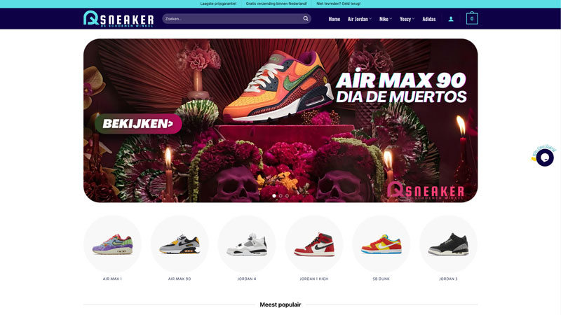 Politie meldt: de sneaker webshops ‘sneakercollectie.nl’ en ‘qsneaker.nl’ zijn malafide