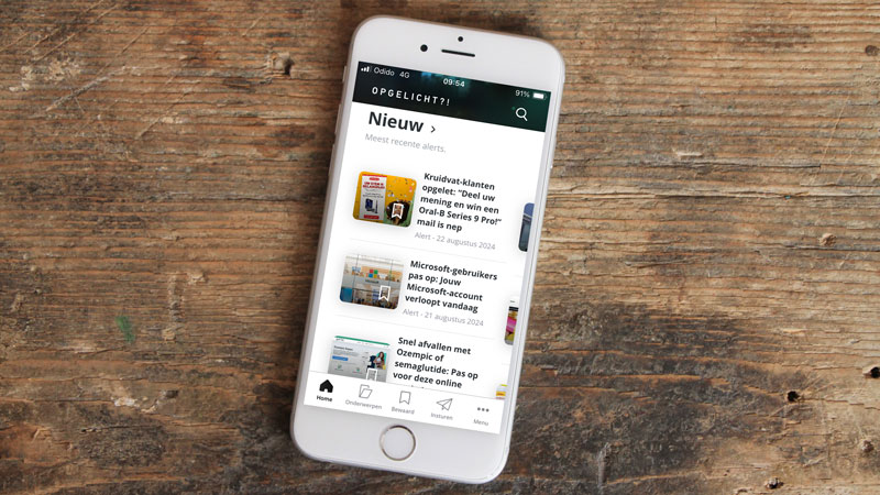 Wegens technische uitdagingen met de Opgelicht?!-app ontvang je tijdelijk geen pushberichten