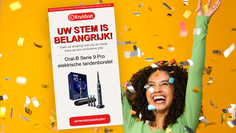 Kruidvat-klanten opgelet: “Deel uw mening en win een Oral-B Series 9 Pro!” mail is nep