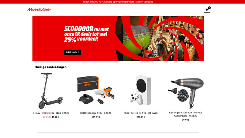 Koop niet bij deze nep Media Markt webwinkel