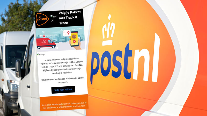 Phishingmail: ‘Volg je PostNL pakket met Track & Trace’ in omloop