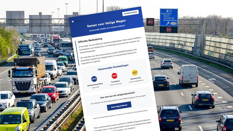 Valse mail in omloop over samenwerking ANWB en het Ministerie van Infrastructuur en Waterstaat