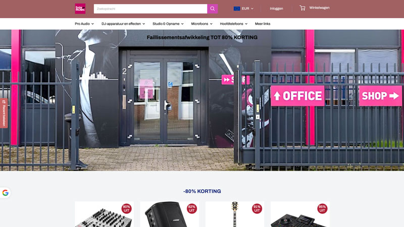 Muzikanten opgelet voor deze frauduleuze Bax Music-webshops