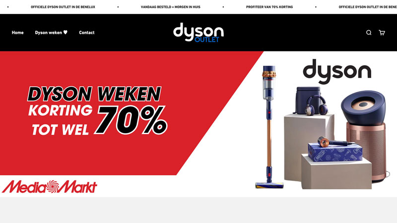 Een Dyson Airwrap, luchtreiniger of stofzuiger met flinke korting? Sla nepwebshop ‘dyson-benelux.com’ over