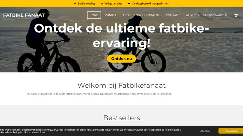 Frauduleuze webshop ‘fatbikefanaat.online’ stunt met 25% korting in vakantie-uitverkoop