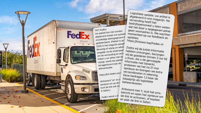 Frauduleuze FedEx-sms'jes in omloop over het bijwerken van jouw adres