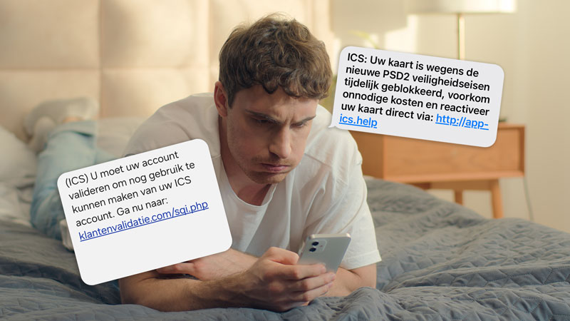 Let op voor deze valse sms’jes namens creditcarduitgever ICS