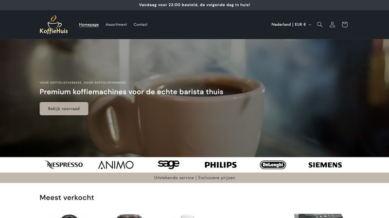 Nepsite ‘koffie-huis.com’ verkoopt zogenaamd premium koffiezetapparaten, maar levert niet