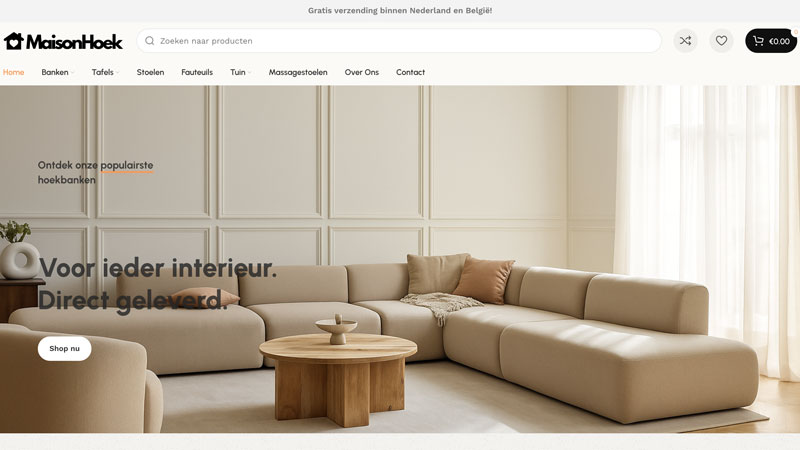 Zoek je een meubelstuk voor jouw interieur? Sla ‘maisonhoek.com’ over
