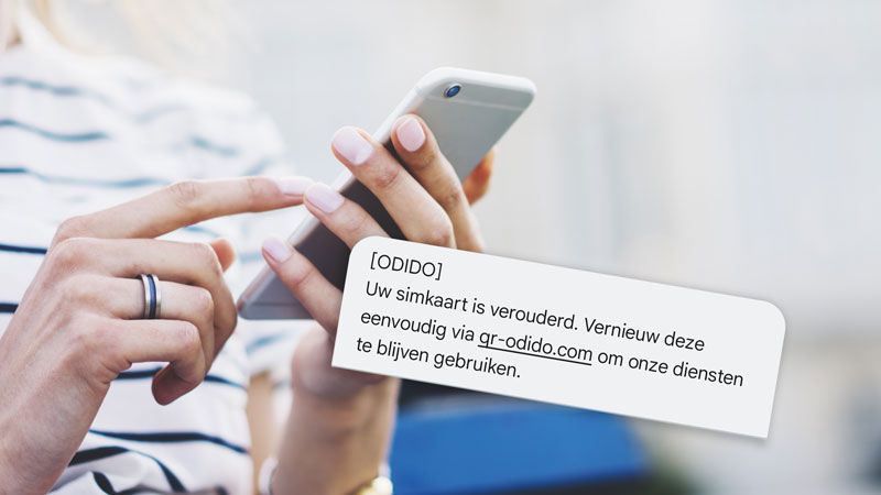 Valse sms uit naam van Odido: ‘Uw simkaart is verouderd’