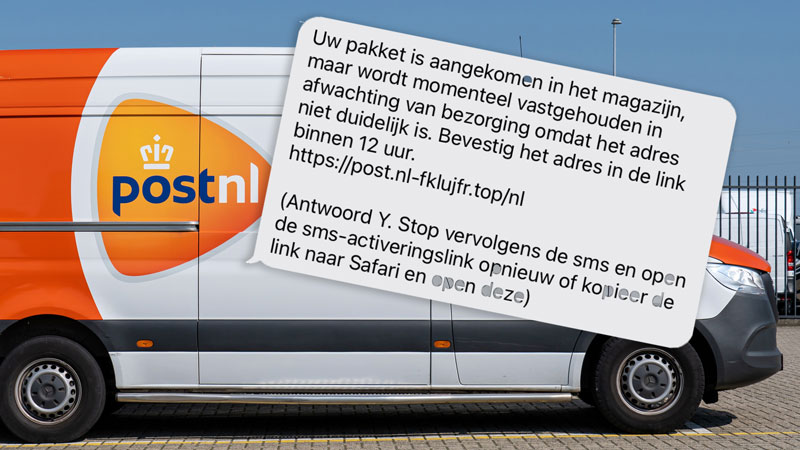 Klik niet op de link in dit frauduleuze PostNL-bericht over een onduidelijk adres