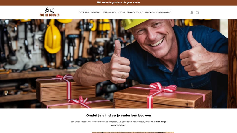 Bestel geen cadeaus voor vaders op de malafide website ‘robdebouwer.com’
