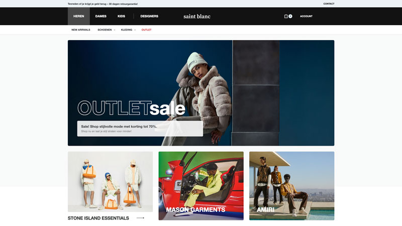 Koop niets van Stone Island, New Balance of Mason Garments bij nepsite ‘saint-blanc.nl’