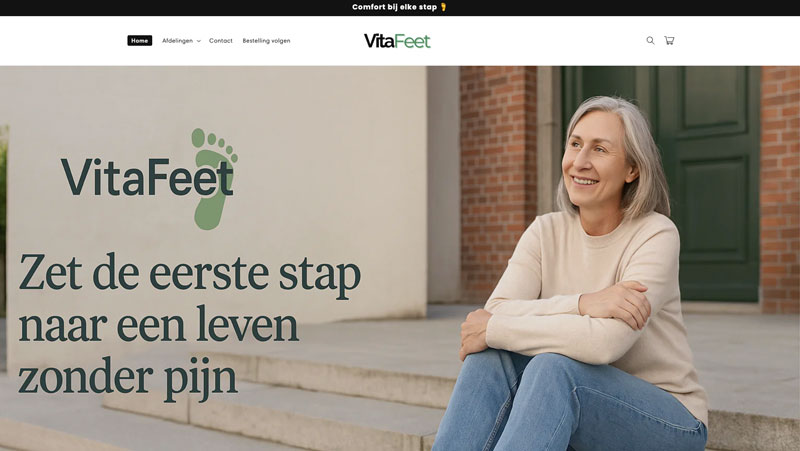 Bestel geen comfortabele orthopedische schoenen bij ‘vitafeetnl.com’