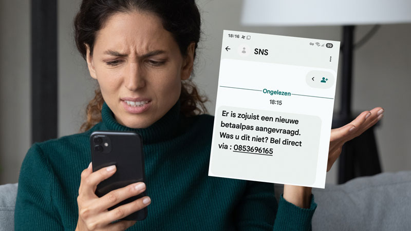 SNS- en ASN-klanten bel niet naar ‘0853696165’ vanwege je nieuwe betaalpas, het gaat om online oplichting