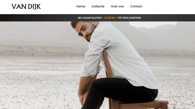 Bij ‘vandijk-haarlem.com’ koop je fashion van Nike, Adidas, Lacoste en andere merken met korting tot 80%
